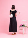 Lace Shoulder Dress - MAISON MARBLE