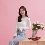 Lace Sleeves Tops - MAISON MARBLE