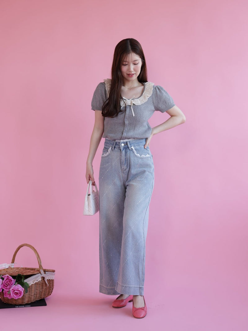 Lace Stone Denim - MAISON MARBLE