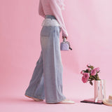 Lace Swan Denim - MAISON MARBLE