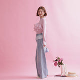 Lace Swan Denim - MAISON MARBLE