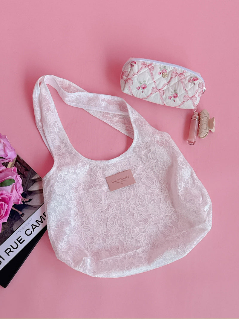 Lace Tote Bag - MAISON MARBLE