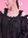 Lace Volume Long Dress - MAISON MARBLE