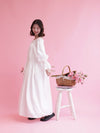 Lace Volume Long Dress - MAISON MARBLE