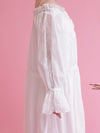 Lace Volume Long Dress - MAISON MARBLE