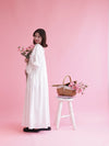 Lace Volume Long Dress - MAISON MARBLE