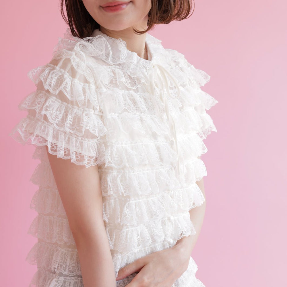 Lacy Angel Blouse – MAISON MARBLE
