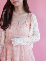 Lacy Flower Cardigan - MAISON MARBLE