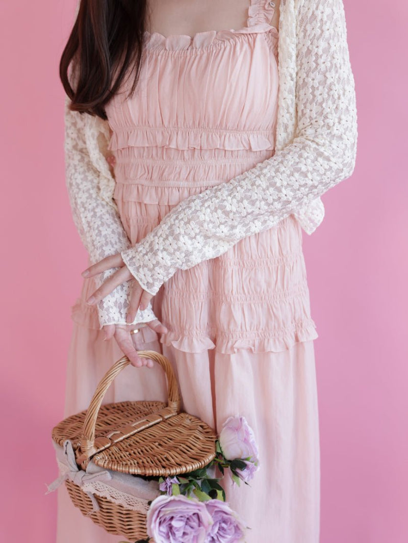 Lacy Flower Cardigan - MAISON MARBLE
