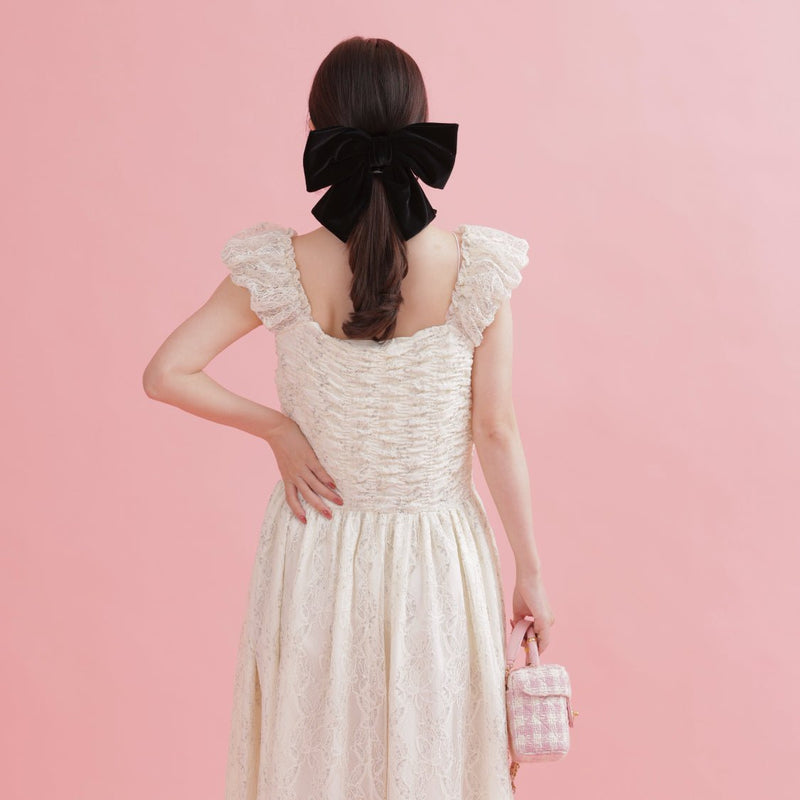 Lacy Monotone Dress - MAISON MARBLE