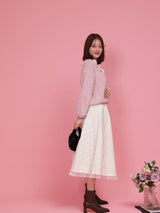 Lacy Quilting Skirt - MAISON MARBLE