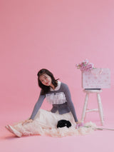 Lacy Round Collar Knit - MAISON MARBLE