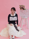 Lacy Round Collar Knit - MAISON MARBLE