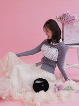 Lacy Round Collar Knit - MAISON MARBLE