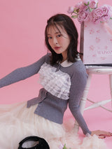 Lacy Round Collar Knit - MAISON MARBLE