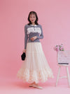 Lacy Round Collar Knit - MAISON MARBLE