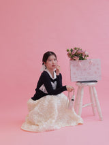 Lacy Round Collar Knit - MAISON MARBLE