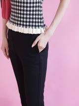 Lacy Strech Pants - MAISON MARBLE