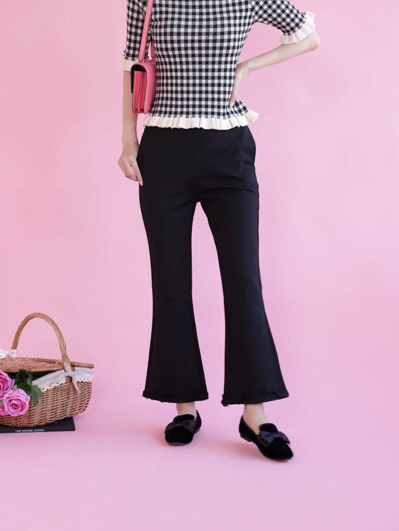Lacy Strech Pants - MAISON MARBLE
