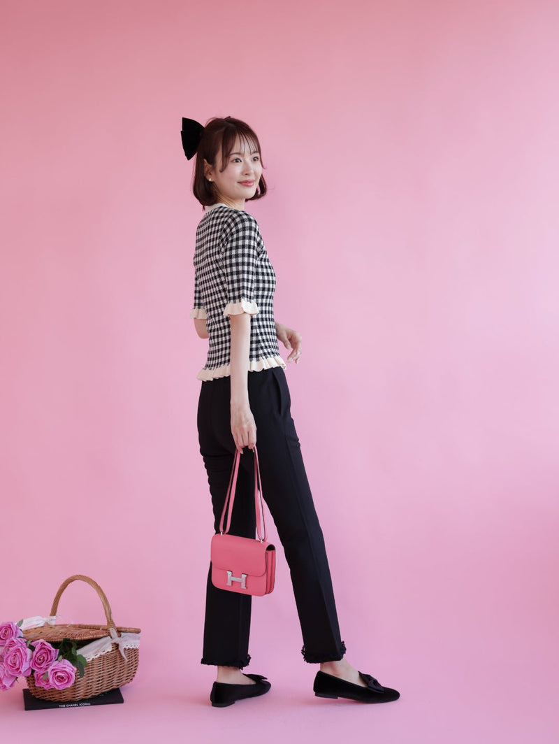 Lacy Strech Pants - MAISON MARBLE