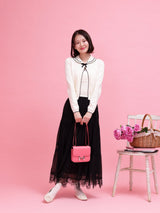 Lacy Tiered Skirt - MAISON MARBLE