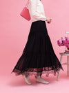 Lacy Tiered Skirt - MAISON MARBLE