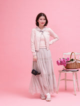 Lacy Tiered Skirt - MAISON MARBLE