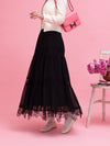 Lacy Tiered Skirt - MAISON MARBLE
