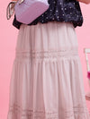Lacy Tiered Skirt - MAISON MARBLE