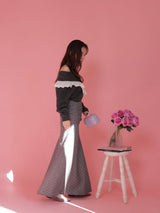 Lacy V Neck Knit - MAISON MARBLE