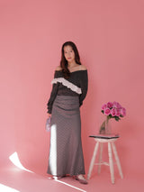 Lacy V Neck Knit - MAISON MARBLE