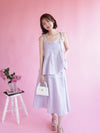 Lavender Ribbon Set Skirt - MAISON MARBLE