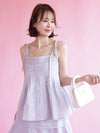 Lavender Ribbon Set Tops - MAISON MARBLE