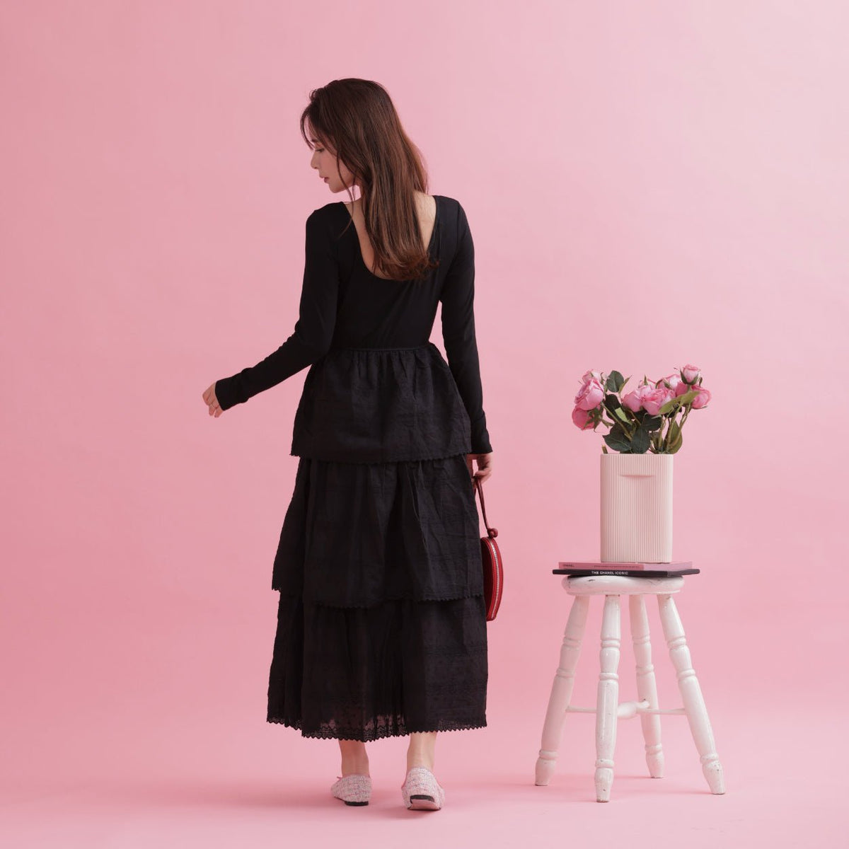 Layered Cotton Docking Dress – MAISON MARBLE