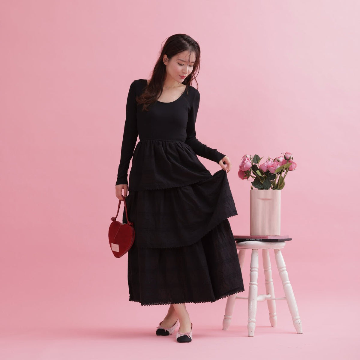 Layered Cotton Docking Dress – MAISON MARBLE