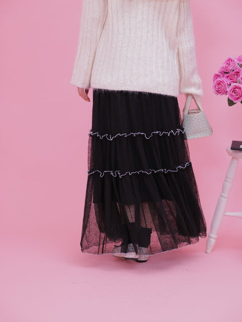 Lily Tiered Skirt - MAISON MARBLE