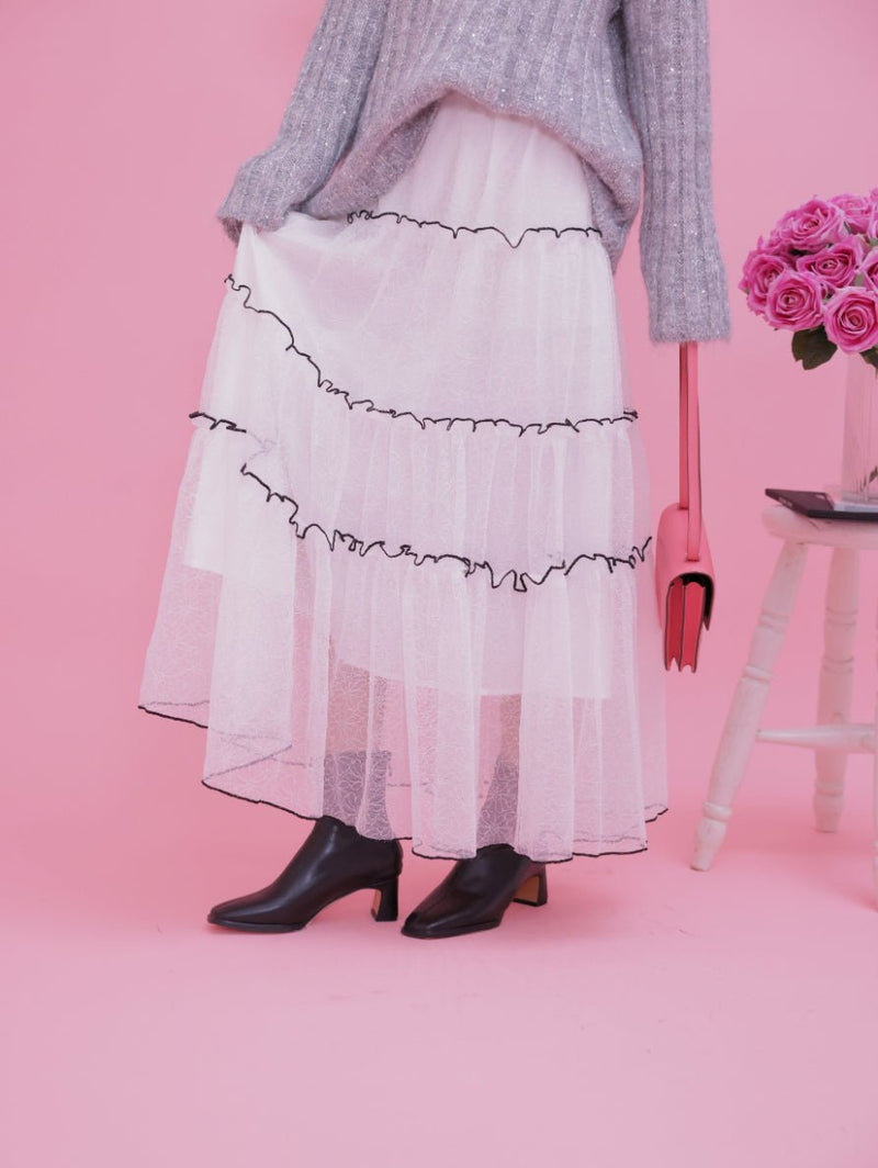 Lily Tiered Skirt - MAISON MARBLE