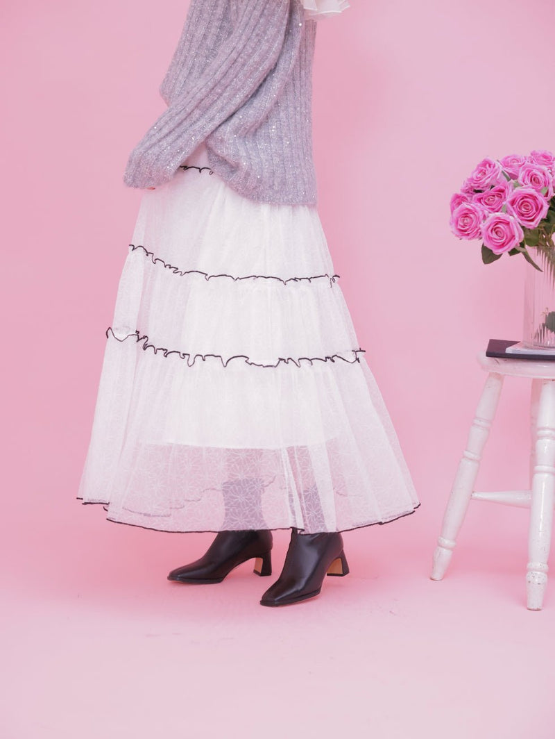 Lily Tiered Skirt - MAISON MARBLE