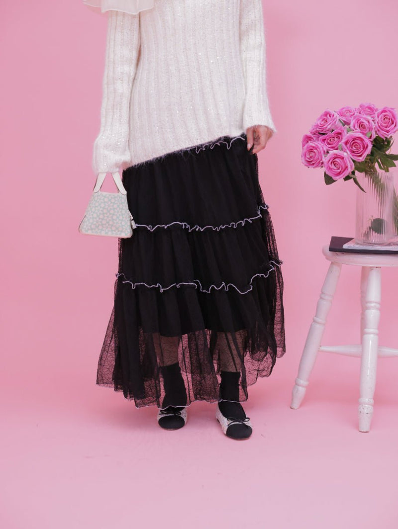 Lily Tiered Skirt - MAISON MARBLE