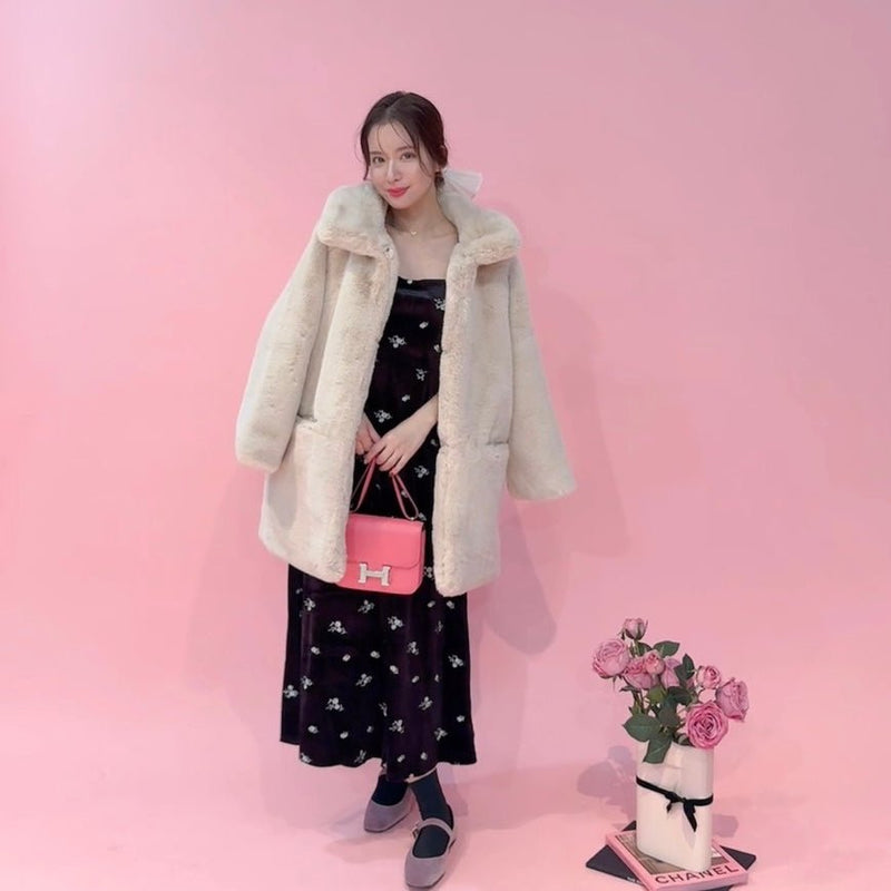 Lovelyn Fur Coat - MAISON MARBLE