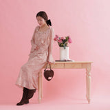 Mauve Fleur Dress - MAISON MARBLE