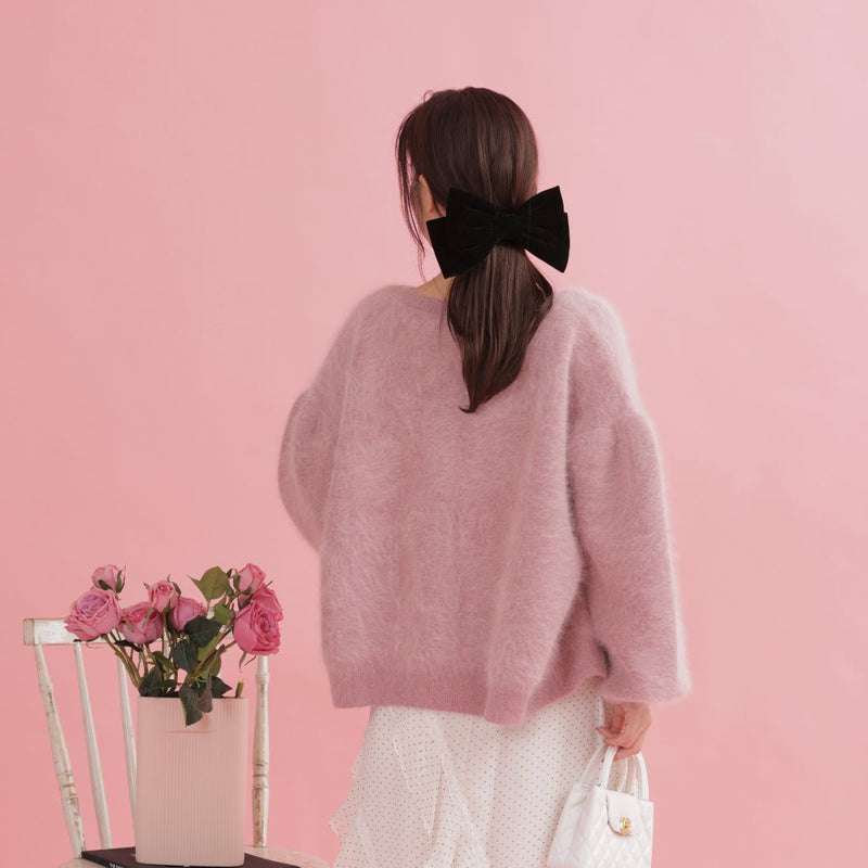 Melty Mohair Cardigan - MAISON MARBLE