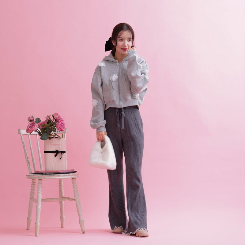 Mini Lace Knit Pants - MAISON MARBLE