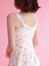Mini Rose Frill Dress - MAISON MARBLE
