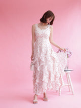 Mini Rose Frill Dress - MAISON MARBLE