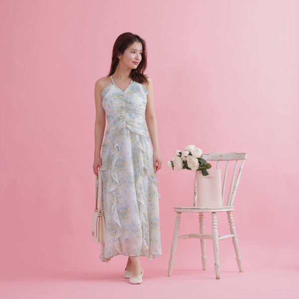 Minty Flower Dress - MAISON MARBLE
