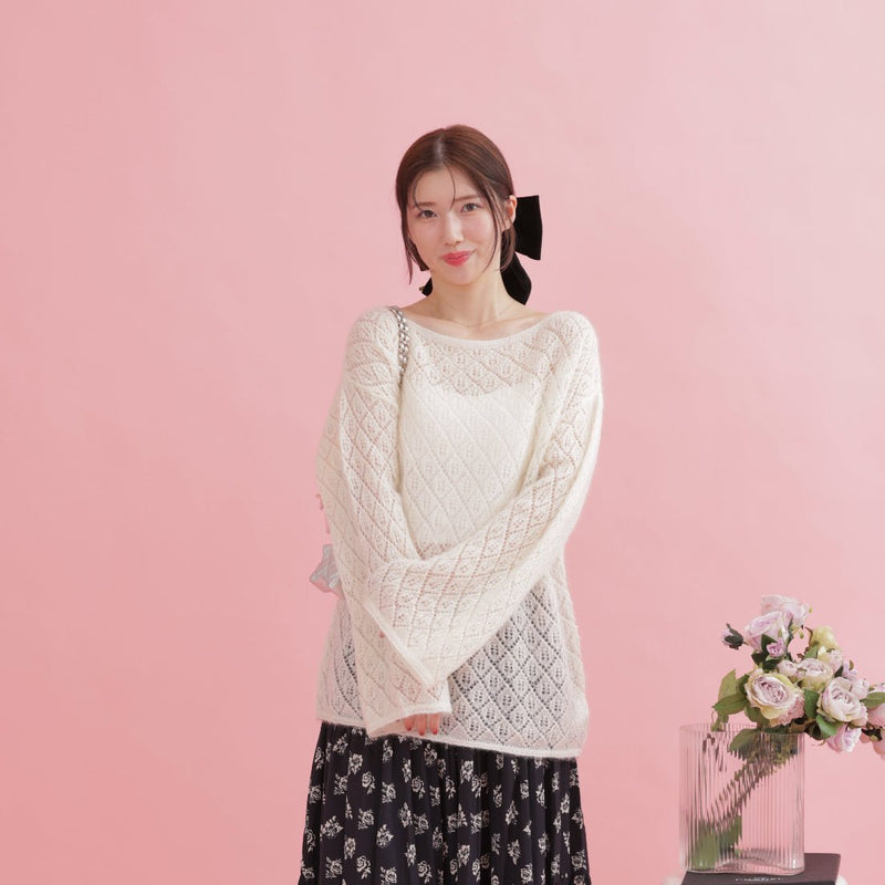 Mohair Sheer Knit - MAISON MARBLE