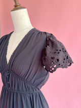 Noir Grace Dress - MAISON MARBLE