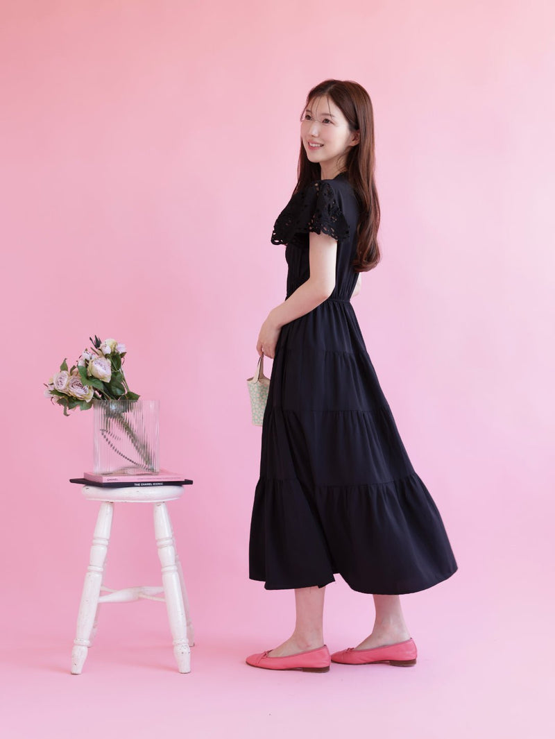 Noir Grace Dress - MAISON MARBLE