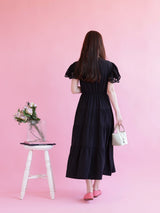 Noir Grace Dress - MAISON MARBLE